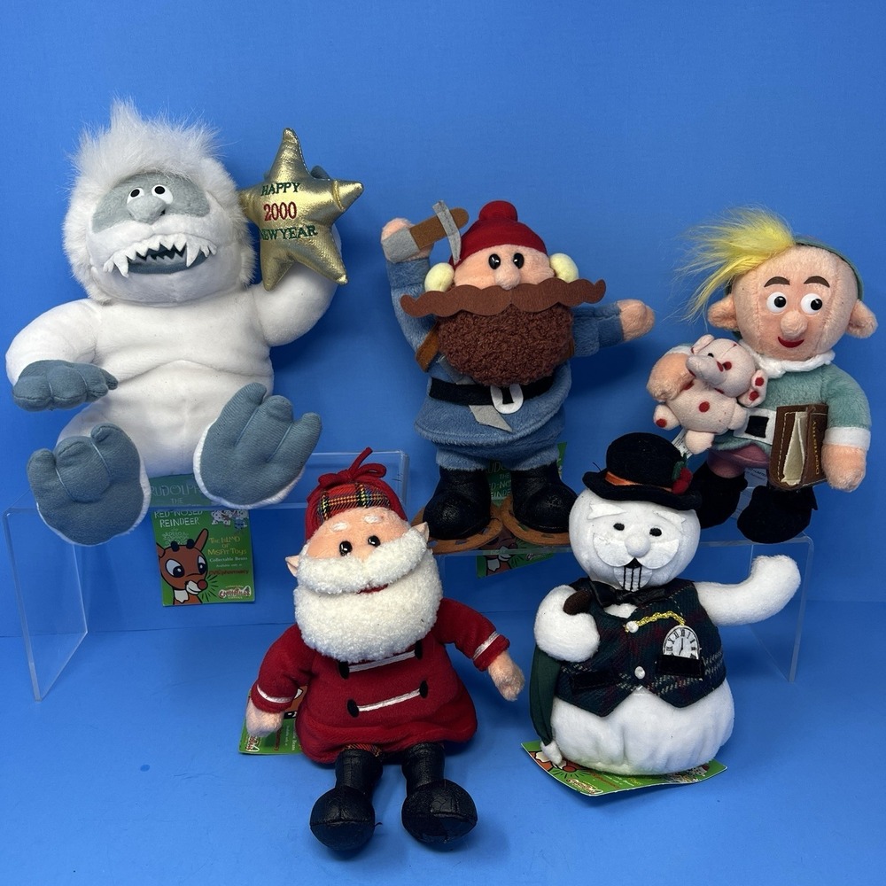 Vtg Rudolph Red Nosed Reindeer lot Herbie Abominable Sam Snowman Santa Cornelius